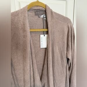 NWT Barefoot Dreams CozyChic Lite Island Wrap Cardigan Size Large / XL Taupe